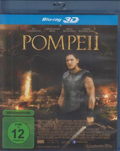 Blu-ray 3D: Pompeii, 2014, Kit Harington,  Kiefer Sutherland u.a., Constantin