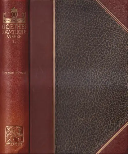 Buch: Goethes Sämtliche Werke 11 - Dramen in Prosa. J. W. Goethe, Cotta