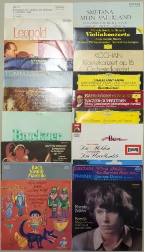 20 verschiedene Klassik Schallplatten 12" LP, Vinyl, Prokofjew, Reger, Bruckner
