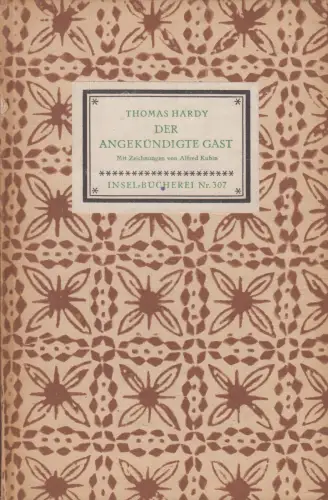 Insel-Bücherei 307, Der angekündigte Gast, Hardy, Thomas. 1949, Insel-Verlag