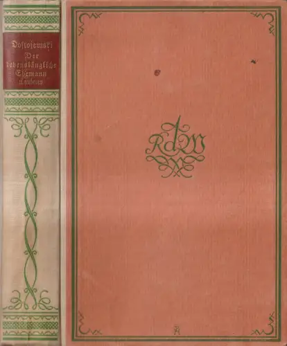 Buch: Der lebenslängliche Ehemann. Onkelchens Traum, Dostojewski, Hesse & Becker