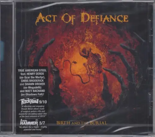 CD: Act of Defiance, Birth and the Burial. 2015, original eingeschweißt