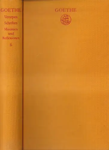 Buch: Goethe Werke Band 6 - Versepen. Schriften. Maximen und Reflexionen, Insel