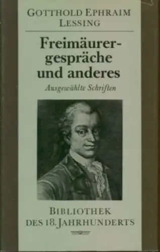 Buch: Freimäurergespräche und anderes, Lessing, Gotthold Ephraim. 1981