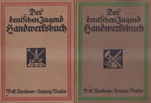 Buch: Der deutschen Jugend Handwerksbuch, Band 1+2, L. Pallat, Teubner, 2 Bände
