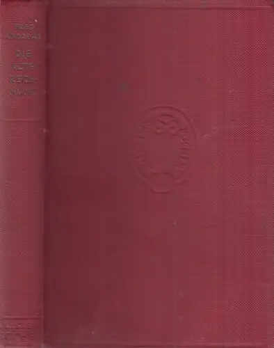 Buch: Die alte Rechnung. Andreas, Fred, 1933, Ullstein Verlag