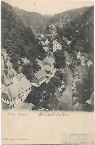 AK Böhm. Schweiz. Herrnskretschen. ca. 1906, Postkarte. Serien Nr, ca. 1906