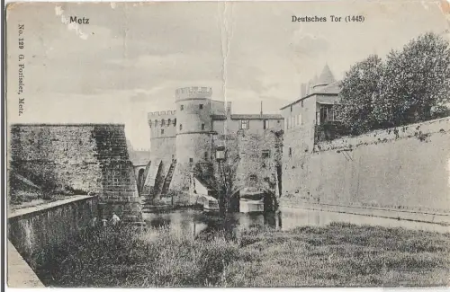 AK Metz. Deutsches Tor. ca. 1916, Postkarte. Serien Nr, ca. 1916, gebraucht, gut