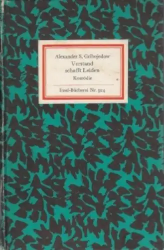 Insel-Bücherei 924, Verstand schafft Leiden, Gribojedow, Alexander S. 1970