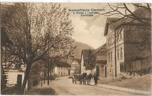 AK Sommerfrische Garnbach bei Wiehe i. Unstruttal. ca. 1916, Postkarte. C 282108