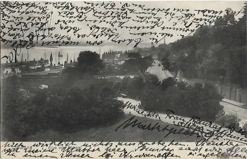AK Altona. Blick vom Elbberg. ca. 1913, Postkarte. Ca. 1913, Verlag A. Büttner