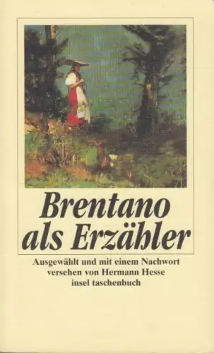 Buch: Brentano als Erzähler, Brentano, Clemens. Insel taschenbuch, 1998