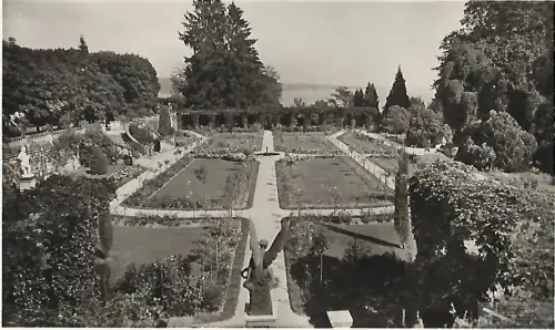 AK Insel Meinau. Rosengarten. ca. 1936, Postkarte. Ca. 1936, gebraucht, gut