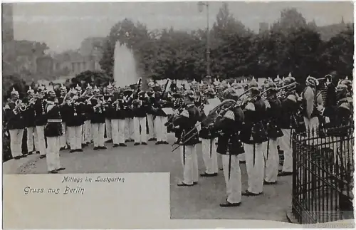 AK Berlin. Mittags im Lustgarten. ca. 1913, Postkarte. Serien Nr, ca. 1913