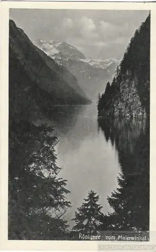 AK Königsee vom Malerwinkel. ca. 1905, Postkarte. Serien Nr, ca. 1905
