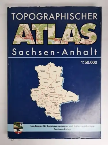 Buch: Topgraphischer Atlas Sachsen-Anhalt 1:50.000, 1999, gebraucht, gut