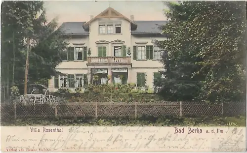 AK Bad Berka a.d. Ilm. Villa Rosenthal. ca. 1905, Postkarte. Ca. 1905