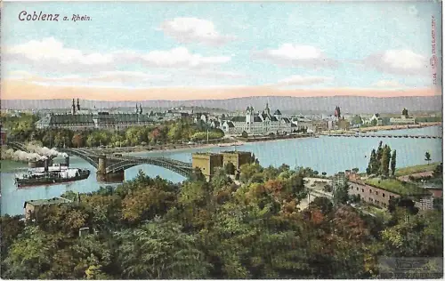 AK Coblenz a. Rhein. ca. 1913, Postkarte. Serien Nr, ca. 1913, gebraucht, gut