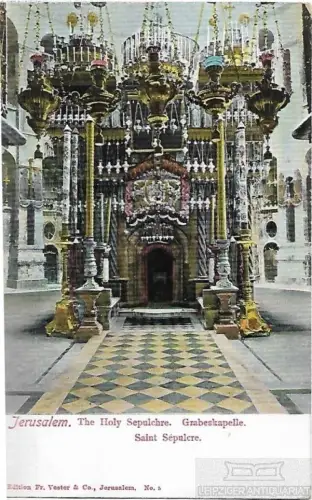 AK Jerusalem. Grabeskapelle. ca. 1913, Postkarte. Serien Nr, ca. 1913