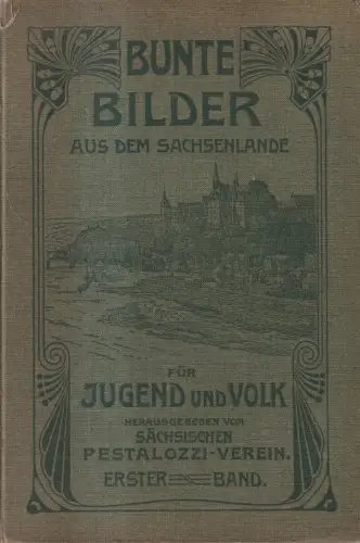 Buch: Bunte Bilder aus dem Sachsenlande, Erster Band, 1905, Pestalozzi-Verein