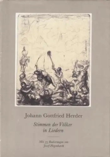Buch: Stimmen der Völker in Liedern, Herder, Johann Gottfried. 1978