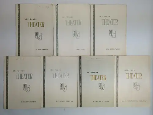 44 Programmhefte Theater Oper Schauspiel Leipzig: Fledermaus, Macbeth, Witwe ...