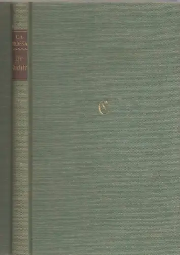 Buch: Gedichte, Carossa, Hans. 1932, Insel Verlag, gebraucht, gut