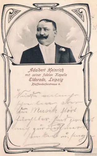 AK Adalbert Heinrich. ca. 1907, Postkarte. 1907, gebraucht, gut