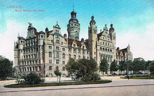 AK Leipzig. Neues Rathaus von Süden, Postkarte. No. 471, Verlag Trinks & Co