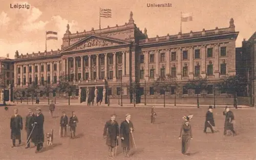 AK Leipzig. Universität, Postkarte. No. 256, gebraucht, gut