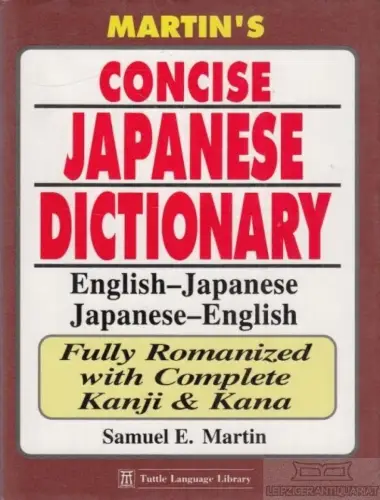 Buch: Martins Concise Japanese Dictionary, Martin, Samuel E. 1994