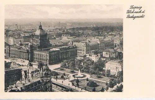 AK Leipzig. Blick nach dem Reichsgericht, Postkarte. Nr. 1410 Ch, gebraucht, gut