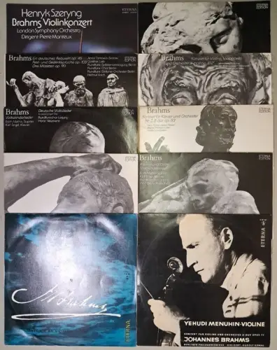 10 Schallplatten 12" LP Johannes Brahms, Vinyl, Klassik, Violine, Orchester