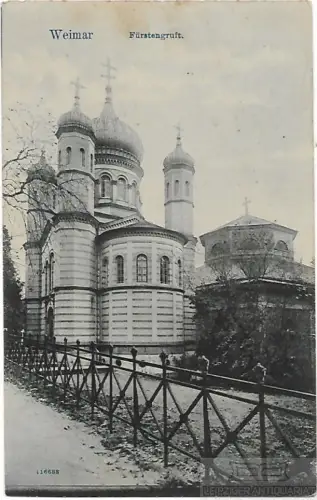 AK Weimar. Fürstengruft. ca. 1912, Postkarte. Ca. 1912, ohne Verlag