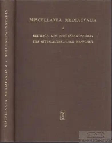 Buch: Beiträge zum Berufsbewusstsein des mittelalterlichen Menschen, Wilpert