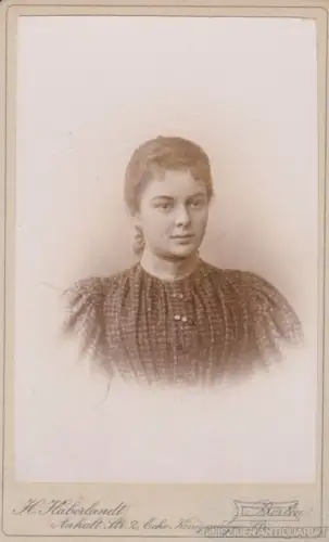 Portrait bürgerliches junges Fräulein, Fotografie. Fotobild, gebraucht, g 273018