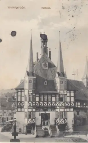 AK Wernigerode. Rathaus. ca. 1912, Postkarte. Ca. 1912, Verlag Fr. Rose