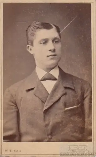 Fotografie W. Biede, Nürnberg - Portrait Heinrich - Herr mit... Fotografie