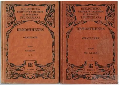 Buch: Demostheneis Orationes - I. 1 und I. 2: Vol. I, Pars I... Demosthenes