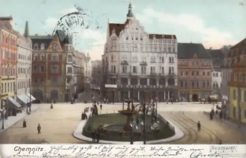 AK Chemnitz. Neumarkt. ca. 1905, Postkarte. Ca. 1905, Verlag Ottmar Zieher
