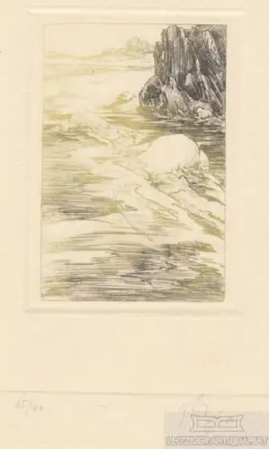 Radierung: Erotisches Blatt, Böttger, Gunter. Kunstgrafik, 1984, (oT.)