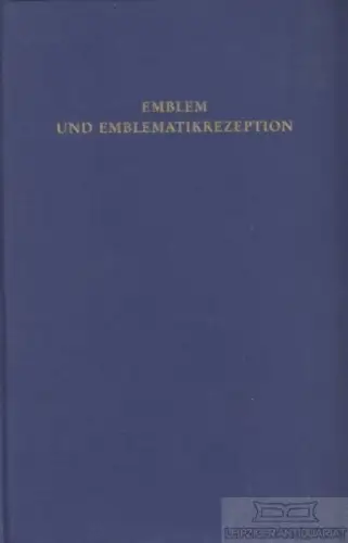 Buch: Emblem und Emblematikrezeption, Penkert, Sibylle. 1978, gebraucht, gut