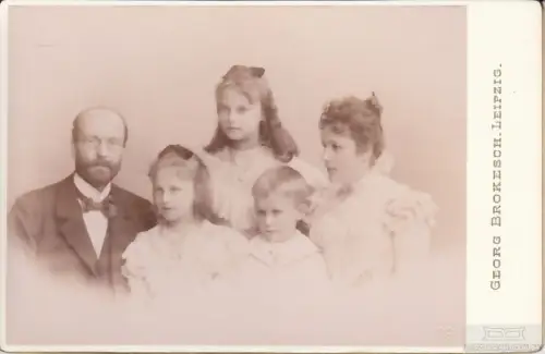 Fotografie Brokesch, Leipzig - Portrait bürgerliche Familie, Fotografie. 1898