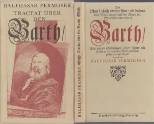 Buch: Tractat über den Barth, Permoser, Balthasar. 1982, Edition Leipzig