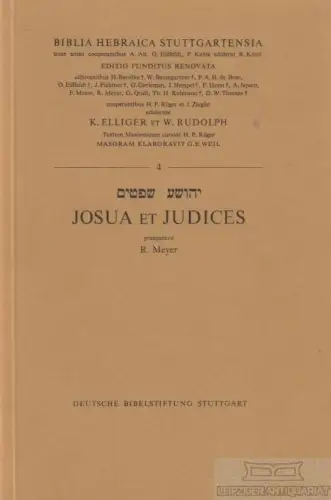 Buch: Josua et Judices, Elliger, K. / Rudolph, W. / Meyer, R. 1972
