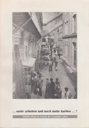 Buch: mehr arbeiten und doch mehr darben...?, Kaiser, Druck: Druckerei Hensel