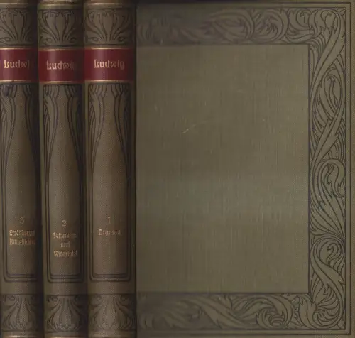 Buch: Otto Ludwig - Werke, 3 Bände, Bibliographisches Institut