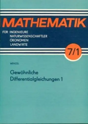 Buch: Mathematik 7/1: Gewöhnliche Differentialgleichungen, 1987, Teubner