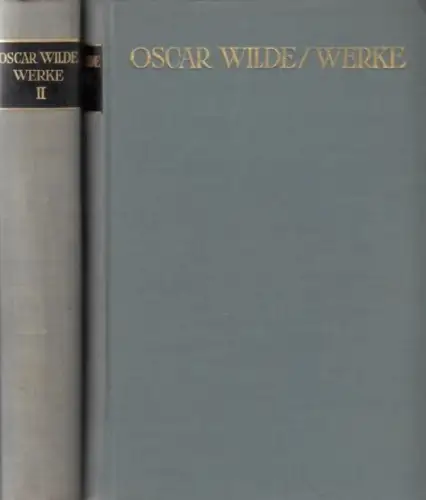 Buch: Werke in zwei Bänden, Wilde, Oscar. 2 Bände, Verlag Th. Knaur Nachf
