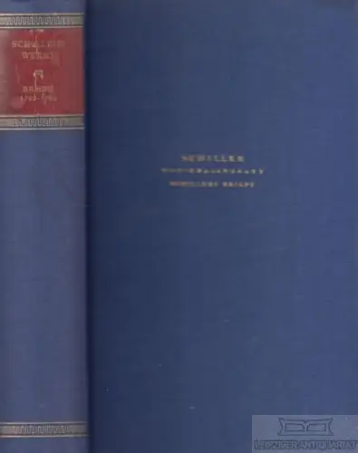 Buch: Schillers Werke. Nationalausgabe. Achtundzwanzigster Band, Oellers. 1969